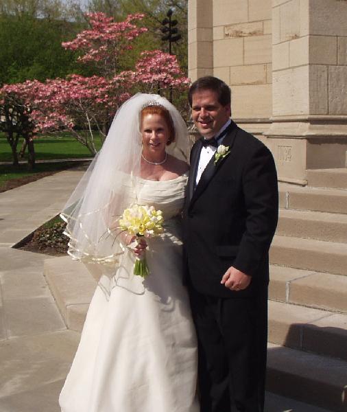 Their wedding day, 2004